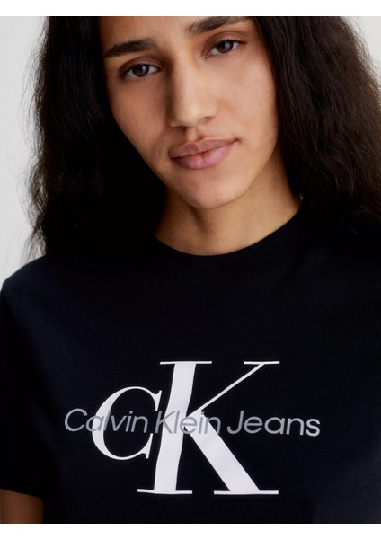 Kadın Core Monologo Regular T-Shirt - Siyah modelleri