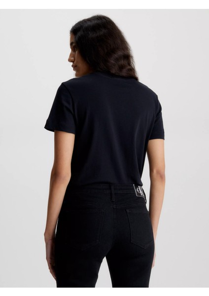 Kadın Core Monologo Regular T-Shirt - Siyah fırsatları