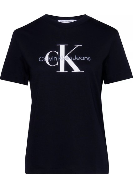 Kadın Core Monologo Regular T-Shirt - Siyah indirimleri