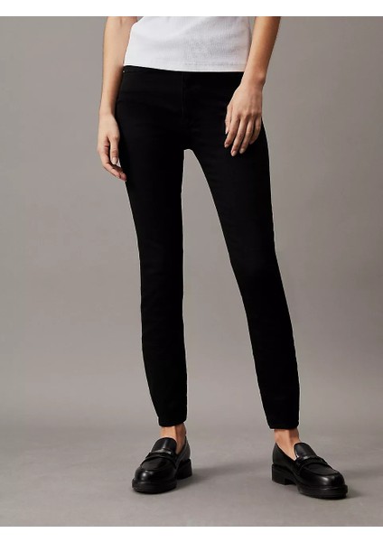 Kadın Yüksek Bel Super Skinny Ankle Jean Pantolon - Siyah