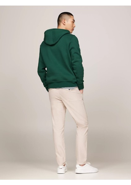 Erkek Tommy Logo Baskılı Sweatshirt-Yeşil fırsatları