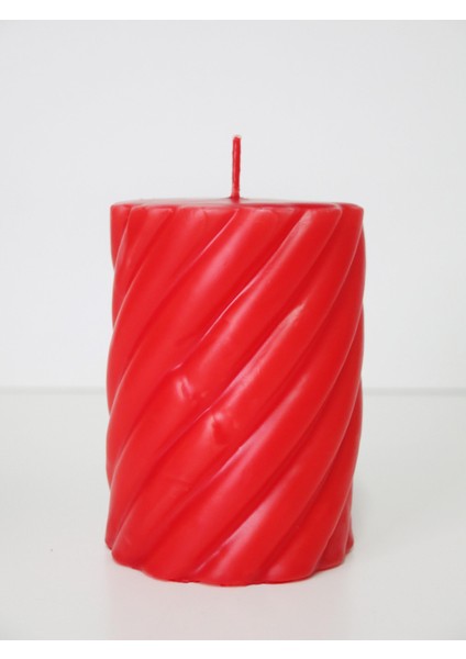 Spiral Silindir Mum- 10 cm modelleri