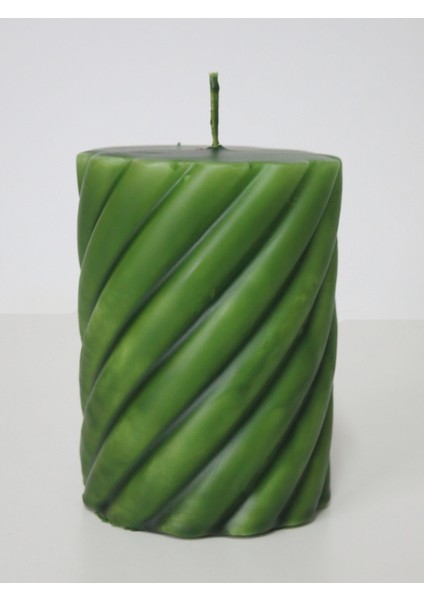 Spiral Silindir Mum- 10 cm indirimleri