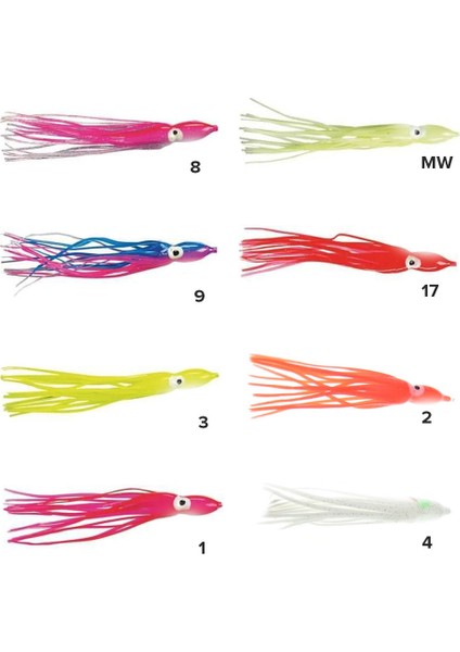 12 cm Ahtapot Silikon Yem