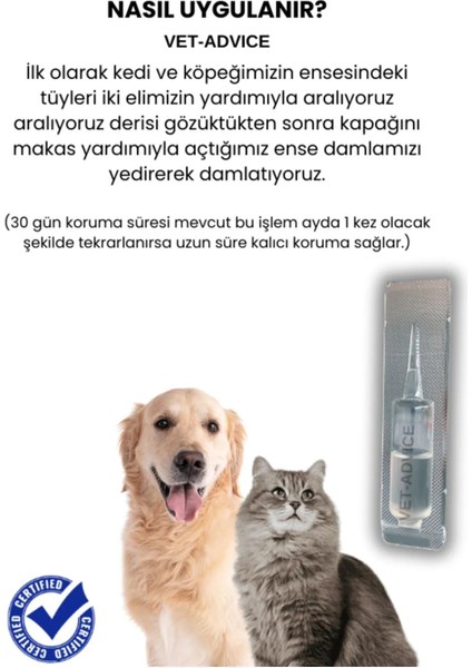 Kedi Köpek Iç Diş Parazit Uzaklaştırıcı Damla Bitkisel