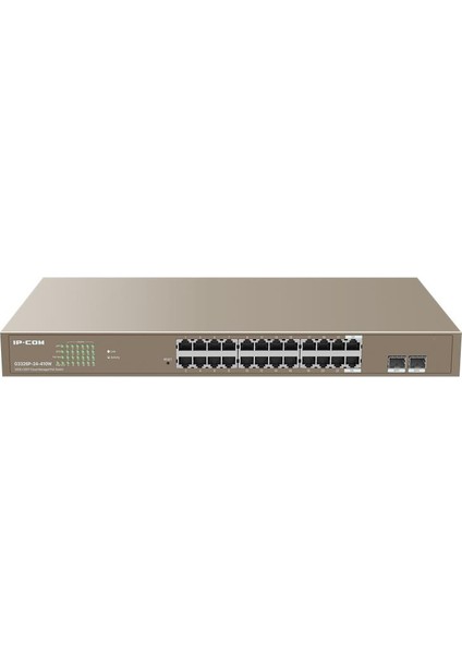 G3326P-24-410W 24 Port Gıgabıt+ 2X1GB Sfp Uplınk L2 Yönetilebilir 370W Poe Rackmount Swıtch