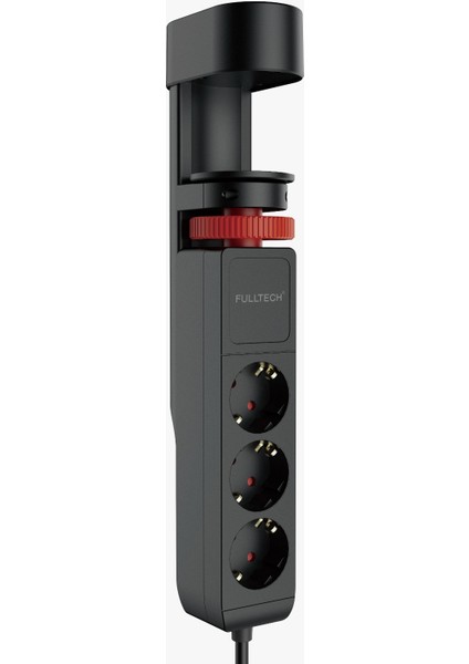 Akım Korumalı Priz Masa Kenarı Ayarlanabilir 3 Priz + 2 USB + 1 Type C Güç Düğmeli Girişli Priz Ftr-19