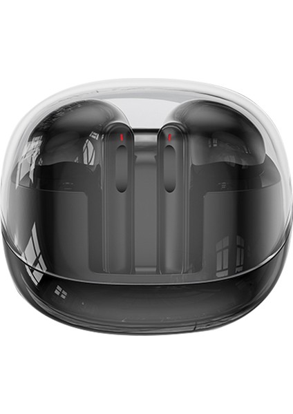 B021 Kablosuz Bluetooth Kulaklık Şeffaf Tws Kulaklıklar Düşük Gecikmeli Kulaklıklar - Siyah (Yurt Dışından)