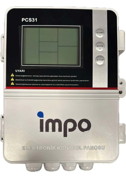 PCS31 12,5- 15 Hp Trifaze LCD Ekranlı 380V - Dalgıç Pompa Kontrol Panosu