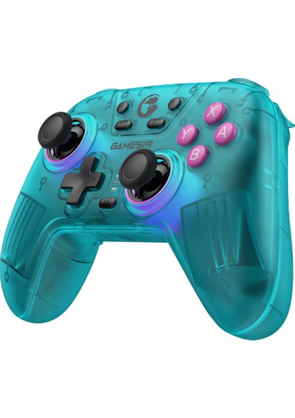 Gamesir Nova Hd Rumble Kablosuz Gamepad - Hall Effect Joysticks - Rgb Led, 1200MAH - Pc - Nintendo Switch - Ios - Android Uyumlu - Yeşil