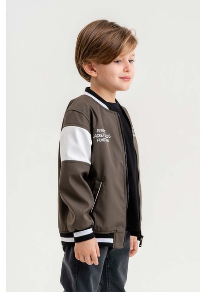 Çift Cepli Fermuarlı Kolej Su Geçirmez Erkek Çocuk Ceket fırsatları