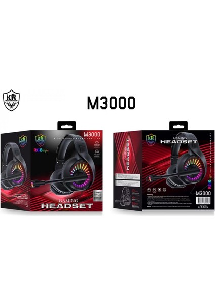 Karler Bass M3000 Rgb Işıklı Oyuncu Kulaklığı 13