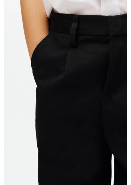 Erkek Likralı Bilek Boy Esnek Trend Kolej Okul Pantolonu