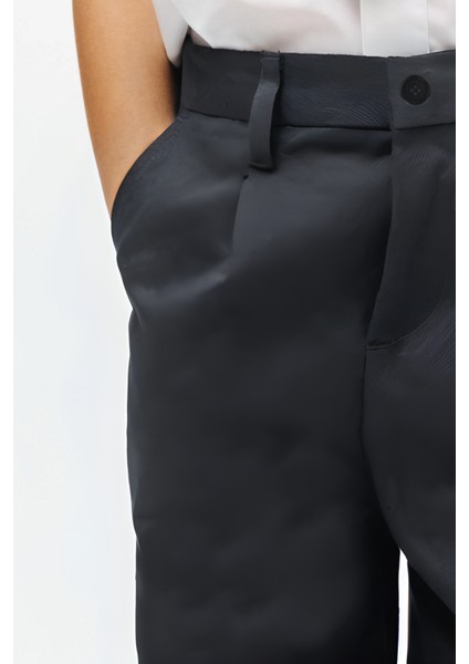 Erkek Likralı Bilek Boy Esnek Trend Kolej Okul Pantolonu