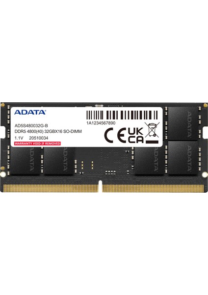 A-Data AD5S48008G-S 8gb 4800MHZ ddr5 Premıer AD5S48008G-S Ram