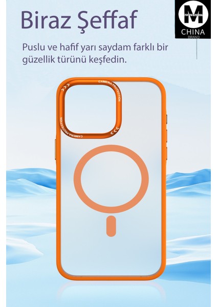 Iphone 15 Kılıf Radyant Magsafe Kapak - Derin Mor 13
