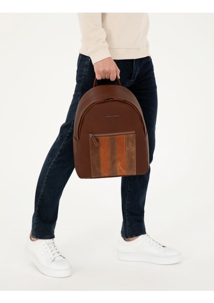 Erkek Erkek Taba Deri Sırt Çantası 50288741-VR099 fiyatları