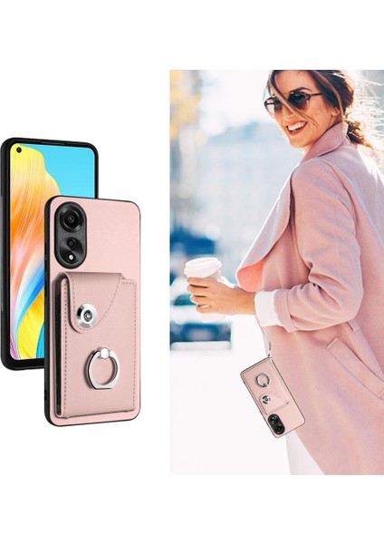 Oppo A78 4g Koruyucu Kapak Için Kılıf El Kayışı Deri Kart Yuvası Tutucular (Yurt Dışından) fırsatları