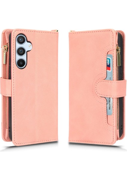 Samsung Galaxy A53 5g Manyetik Pu Deri Flip Kart Tutucu Fermuar (Yurt Dışından)