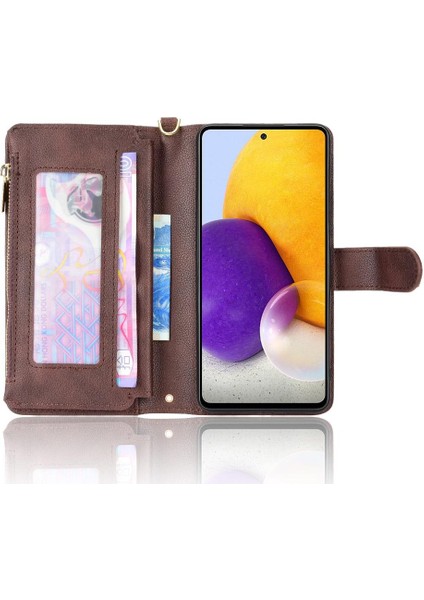 Samsung Galaxy A53 5g Deri Kapak Manyetik Pu Deri Flip Case (Yurt Dışından)