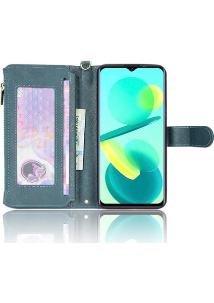 Oukitel C25 Için Kılıf Deri Kapak Kart Tutucu Manyetik Pu Deri Flip (Yurt Dışından) fırsatları