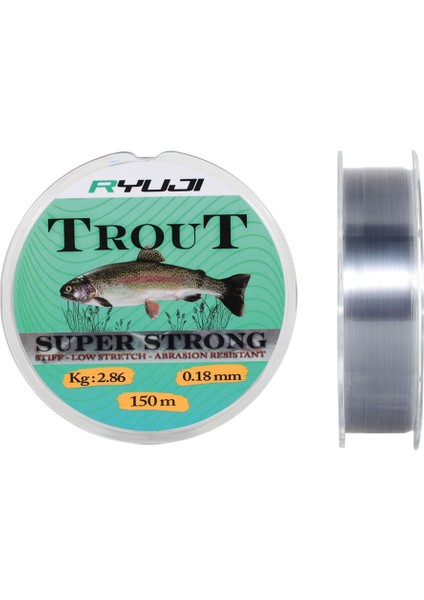 Trout Carp Light Grey 150M Monofilament Misina