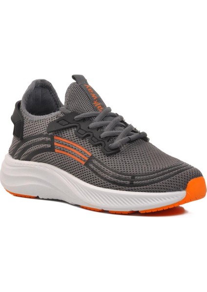 Onega Füme-Turuncu-Beyaz Fileli Unisex Spor Ayakkabı