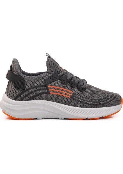 Onega Füme-Turuncu-Beyaz Fileli Unisex Spor Ayakkabı