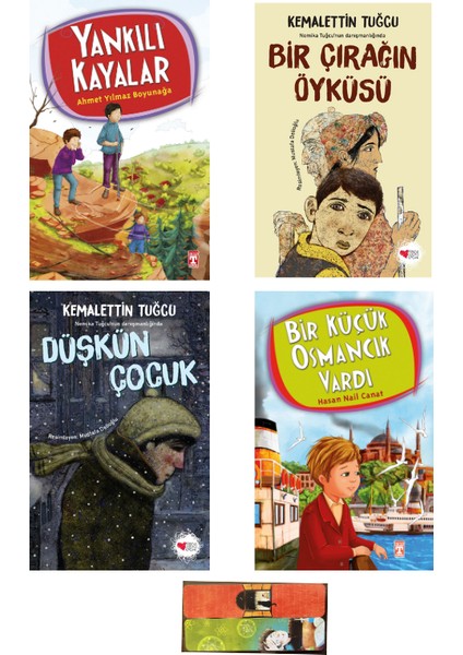 Düşkün Çocuk,bir Küçük Osmancık Vardı,bir Çırağın Öyküsü,yankılı Kayalar Set 4 Kitap