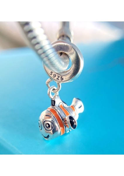 Zeyyn Sılver 925 Ayar Gümüş Disney Kayıp Balık Nemo Charm