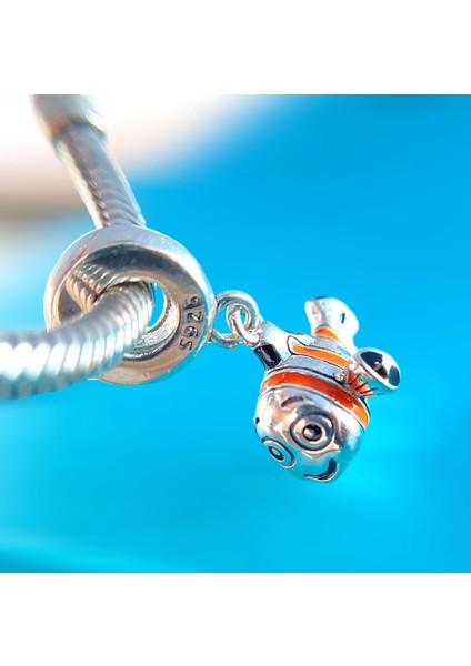 Zeyyn Sılver 925 Ayar Gümüş Disney Kayıp Balık Nemo Charm