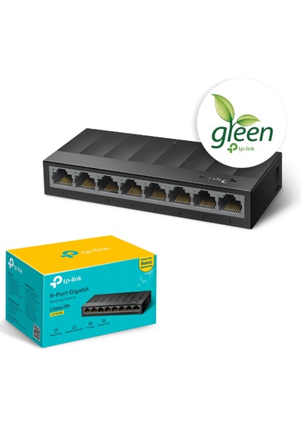 Tp-Lınk Litewave 8 Port LS1008G 10/100/1000 Gigabit Plastik Kasa Switch