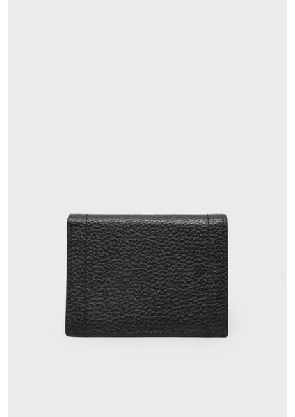 YSMN84210 Siyah Unisex Deri Cüzdan