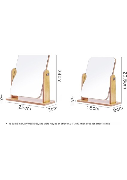 Makyaj Aynası Masa Üstü Katlanabilir Makyaj Aynası (Yurt Dışından)