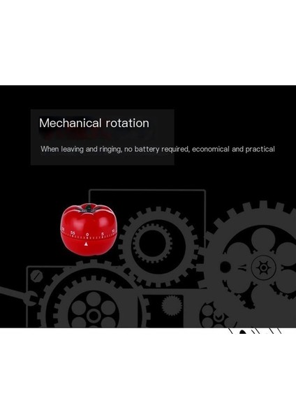 Zamanlayıcı Çalar Saat Domates Hatırlatma Mekanik Geri Sayım Sayacı (Yurt Dışından)