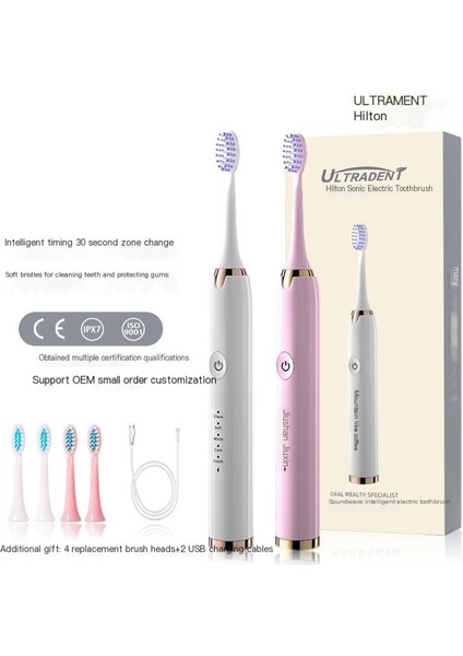 Elektrikli Diş Fırçası Yetişkin Yumuşak Kıl Elektrikli Diş Fırçası Seti (Yurt Dışından) fiyatları