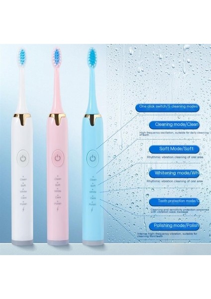 Elektrikli Diş Fırçası Yetişkin Yumuşak Kıl Elektrikli Diş Fırçası Seti (Yurt Dışından) modelleri