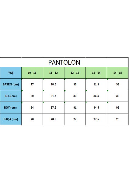 Kız Çocuk Pantolon Desenli Kemerli