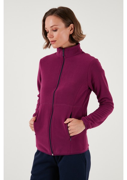 Slim Fit Fermuarlı Polar Hırka Bayan Hırka 5907012 fırsatları