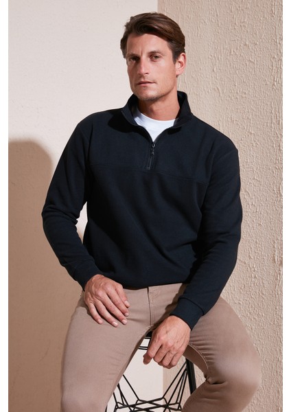 Pamuklu Regular Fit Kazak Erkek Kazak 456112 Br