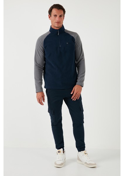 Slim Fit Yarım Fermuarlı Polar Erkek Polar 5906055
