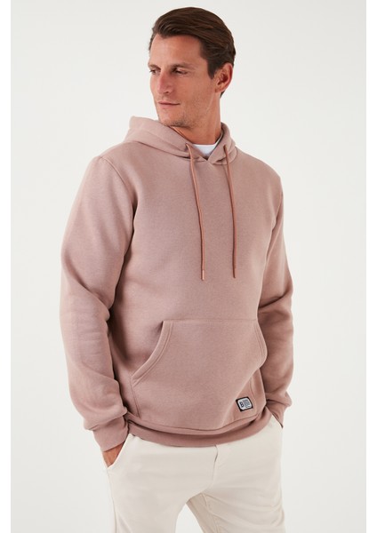 Slim Fit Kapüşonlu Kanguru Cepli Içi Tüylü Yumuşak Şardonlu Sweat Erkek Sweat 5905281 modelleri