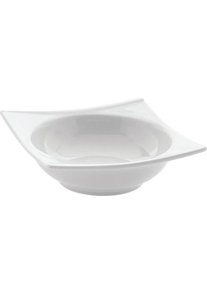 Porselen Hong Kong Otel 21 cm (15X15 cm Kare Ölçü)Salata Kasesi - 6 Adet