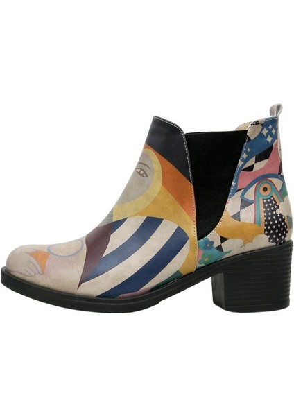 Kadın Vegan Deri Çok Renkli Bilekte Bot - Book Club Tasarım modelleri