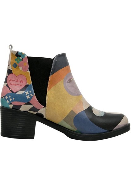 Kadın Vegan Deri Çok Renkli Bilekte Bot - Book Club Tasarım fırsatları