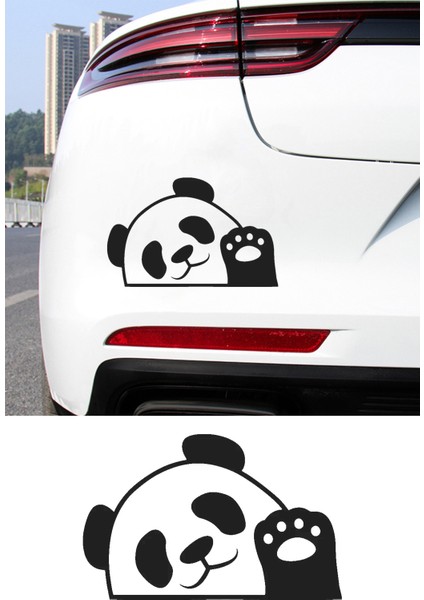 El Sallayan Panda Resmi Oto Araba Cam Sticker Çıkartma Bilgisayarlar,kamyonlar, Motosikletler Için fiyatları
