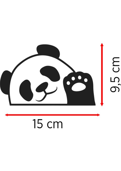 El Sallayan Panda Resmi Oto Araba Cam Sticker Çıkartma Bilgisayarlar,kamyonlar, Motosikletler Için fırsatları