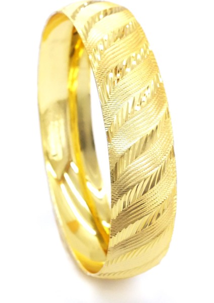 Bz Imıtasyon Bilezik 1.5 cm Rüzgar Model Altın Kaplama Bilezik BLZ-3090