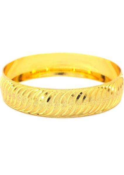 Altın Kaplama Rüzgar Model 1.5 cm Bilezik BLZ-3026