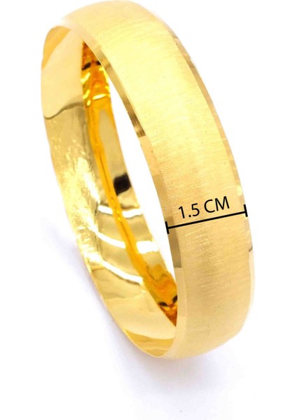 Altın Kaplama Kalemli Imitasyon 15MM Kalınlık Bilezik BLZ-1250 modelleri